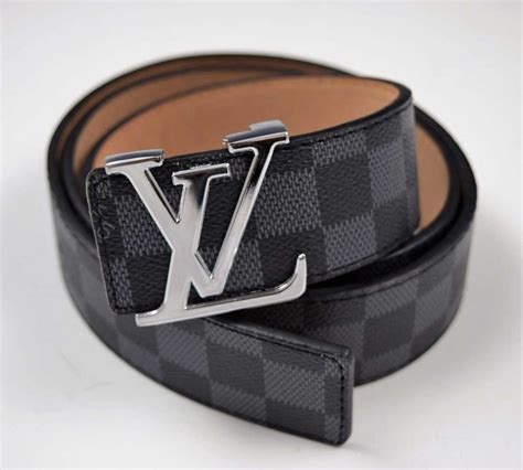 grey lv belt|louis vuitton checkered belt.